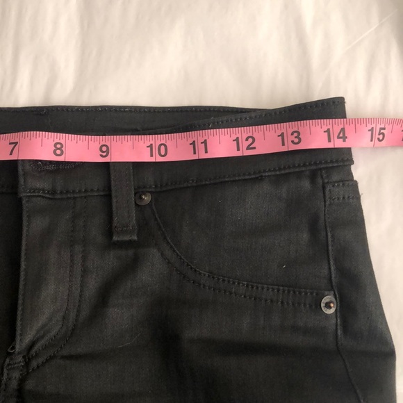 rag&bone black leather and denim jeans - Picture 8 of 8